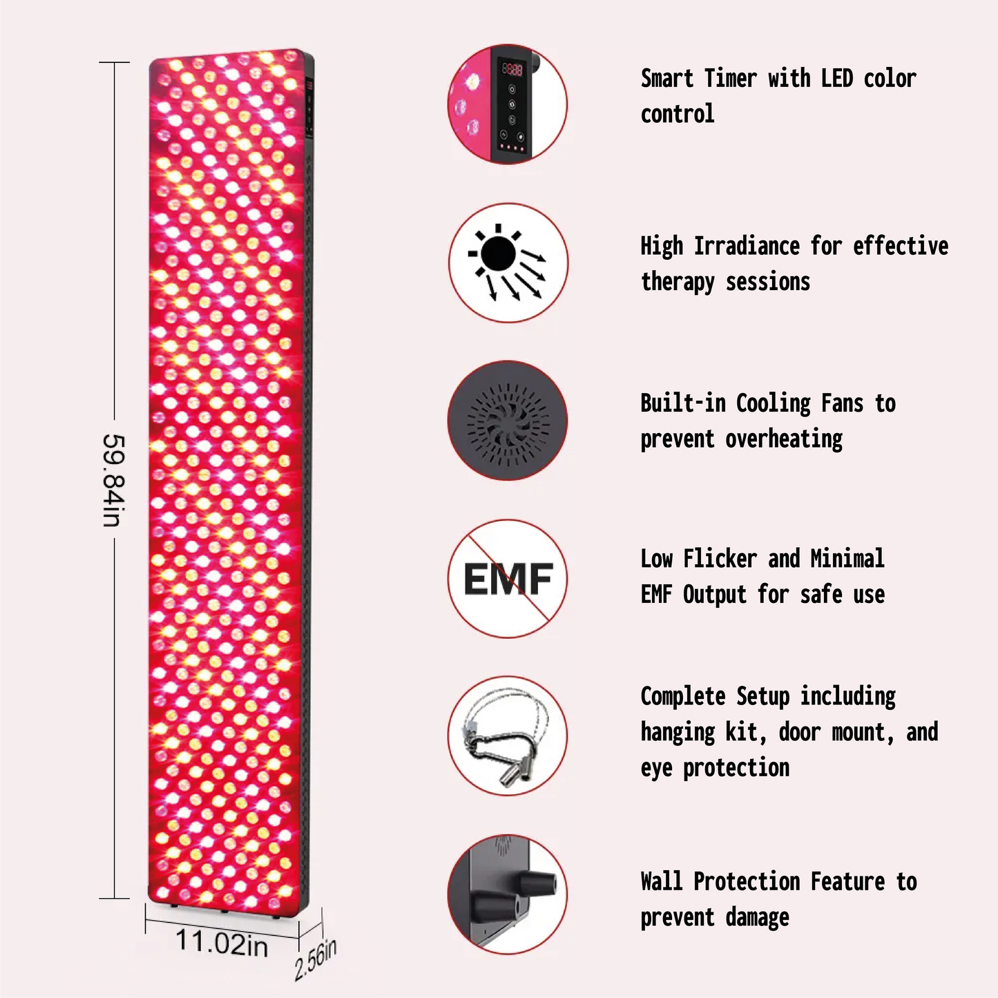 Red and Near-Infrared Light Therapy Panel - FUTURE FORM 1800 PRO