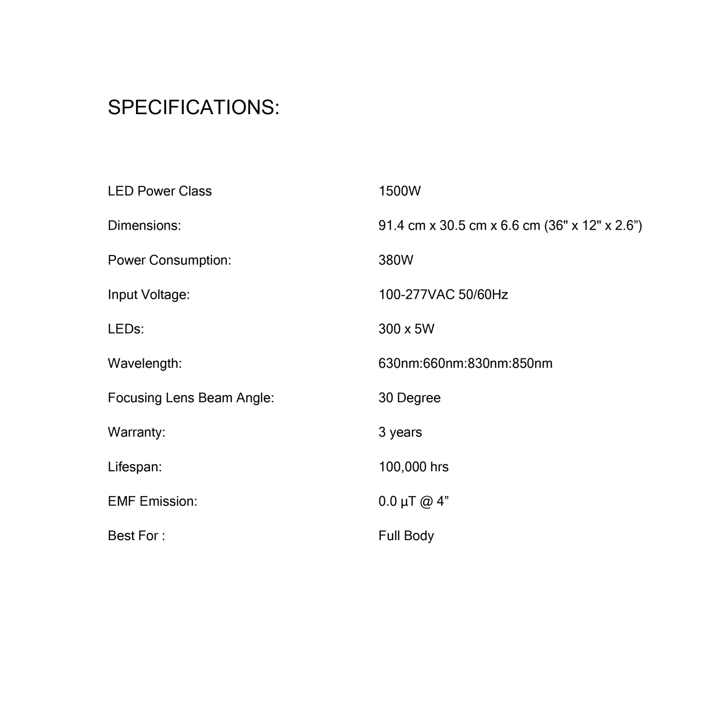 Red and Near-Infrared Light Therapy Panel - FUTURE FORM 1500