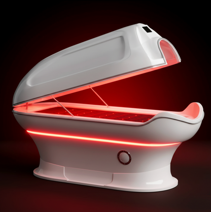 Infrared Sauna & Red Light Therapy Pod with PEMF, Vibration & Graphene Technology