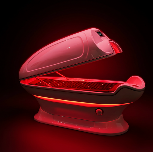 Infrared Sauna & Red Light Therapy Pod with PEMF, Vibration & Graphene Technology
