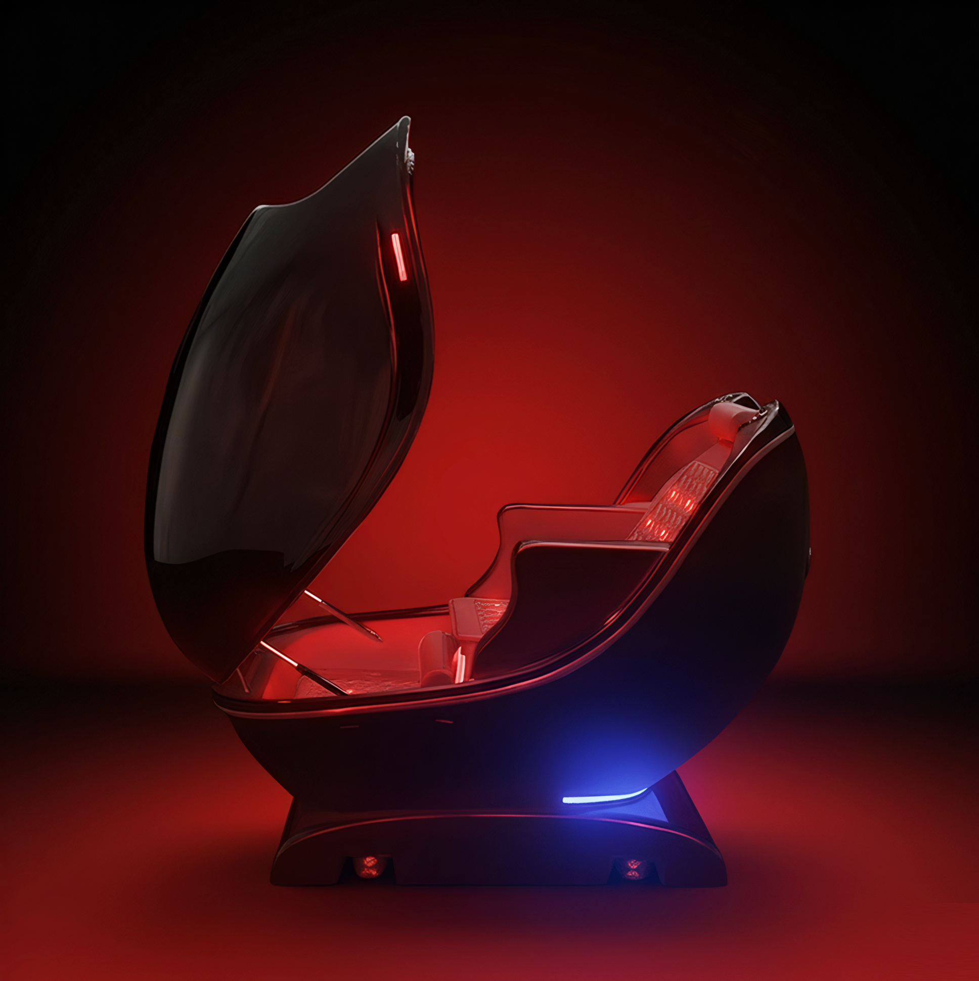 Deep Detox Infrared Sauna Pod with Red Light, PEMF & Negative Ions